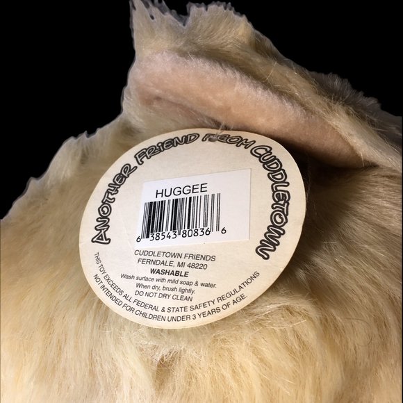 Cuddletown Jumbo Teddy Bear Plush Huge Stuffed Animal Beige Bumble Bee Toy 30" - Picture 7 of 11